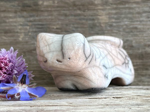 Ginger & white cat kami sculpture | nature spirit guardian, Shinto, shamanism