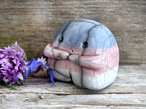 Transgender pride spirit sculpture | cute LGBTQ+ statue, queer pride friend guardian