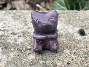 Teddy bear comfort guardian spirit statue | happy bedtime sculpture