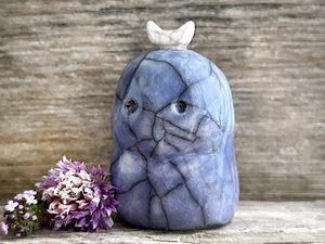 Quiet moon nature spirit kodama guardian sculpture | Shinto kamidana, shamanism