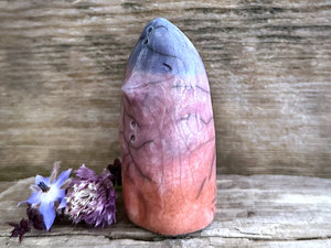 Evening spirit kami, nature elemental guardian sculpture | Shinto, shamanism totem statue