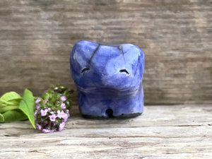 Twilight bear guardian spirit sculpture | Shinto shrine, shamanism totem