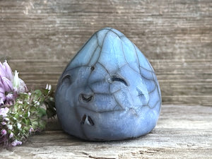 Peaceful raindrop water nature spirit sculpture | Shinto shamanism statue