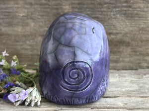 Spiral gnome spirit elemental guardian sculpture | Shinto shrine, shamanism, celtic folk art