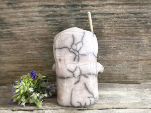 Warrior spirit earth guardian raku sculpture | Shinto shrine statue, shamanism statue