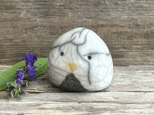 Owl nature spirit kami raku sculpture | shamanism totem, Shinto kamidana shrine