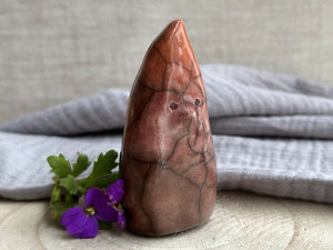 Autumn gnome spirit kami raku sculpture | Shinto shrine, shamanism totem