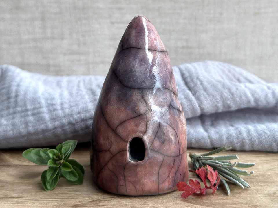 Winter cave, ceramic spirit house, fairie cottage | Shinto, shamanism, magical