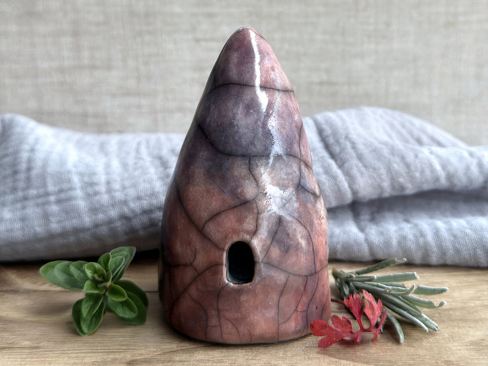 Winter cave, ceramic spirit house, fairie cottage | Shinto, shamanism, magical