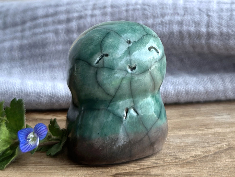 Winter woodlands Jizo guardian statue | Shinto kamidana shrine friend