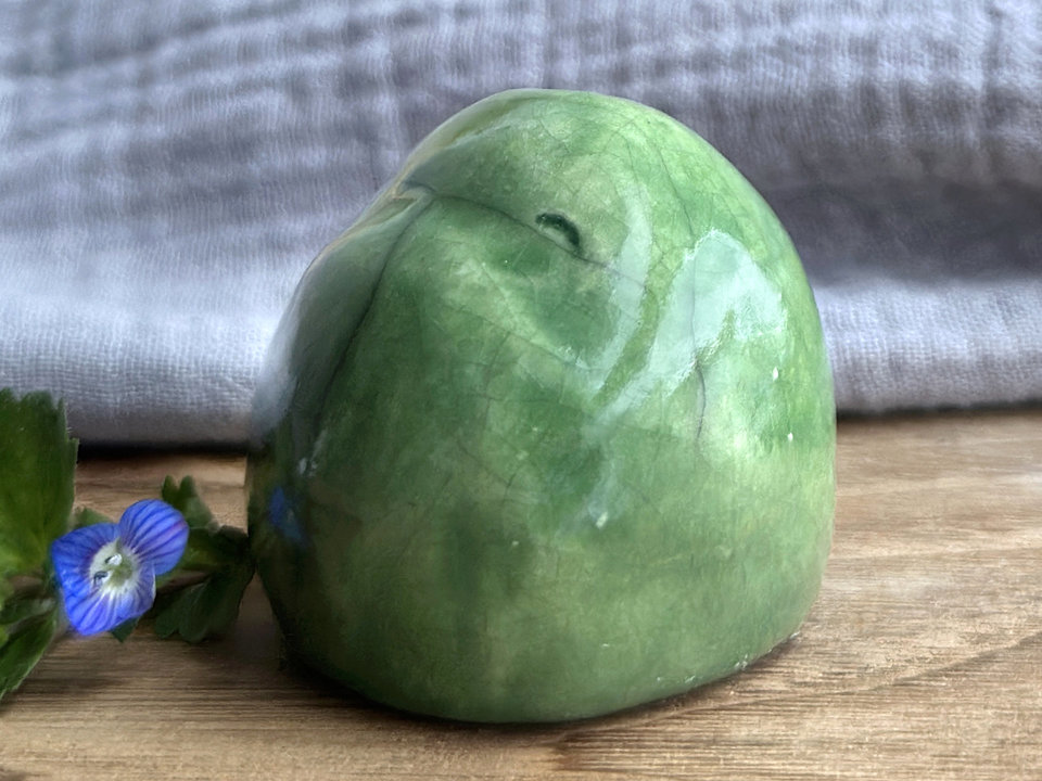 Nature guardian kami, wise and happy spirit | Shinto shamanism guardian statue