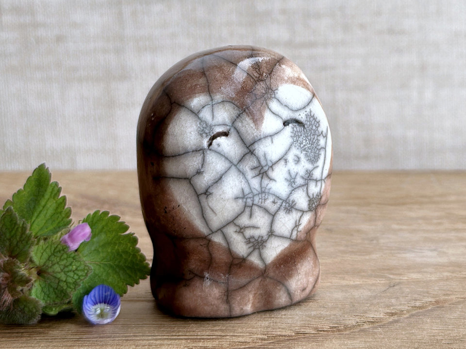 RESERVED: Owl heart guardian nature spirit kami | Shinto kamidana, shamanism raku sculpture