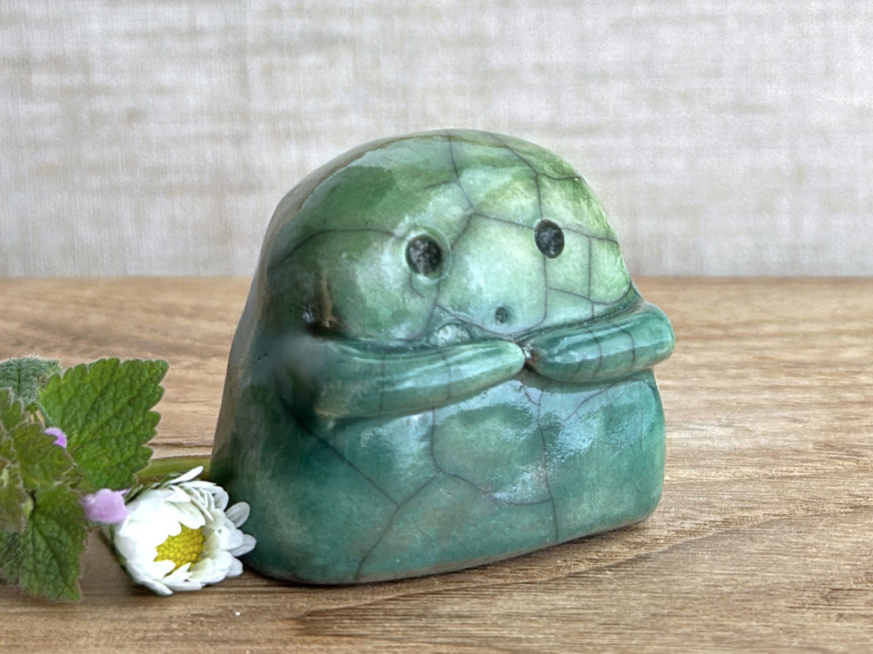 Kodama nature & tree spirit kami sculpture | Shinto guardian, shamanism totem statue