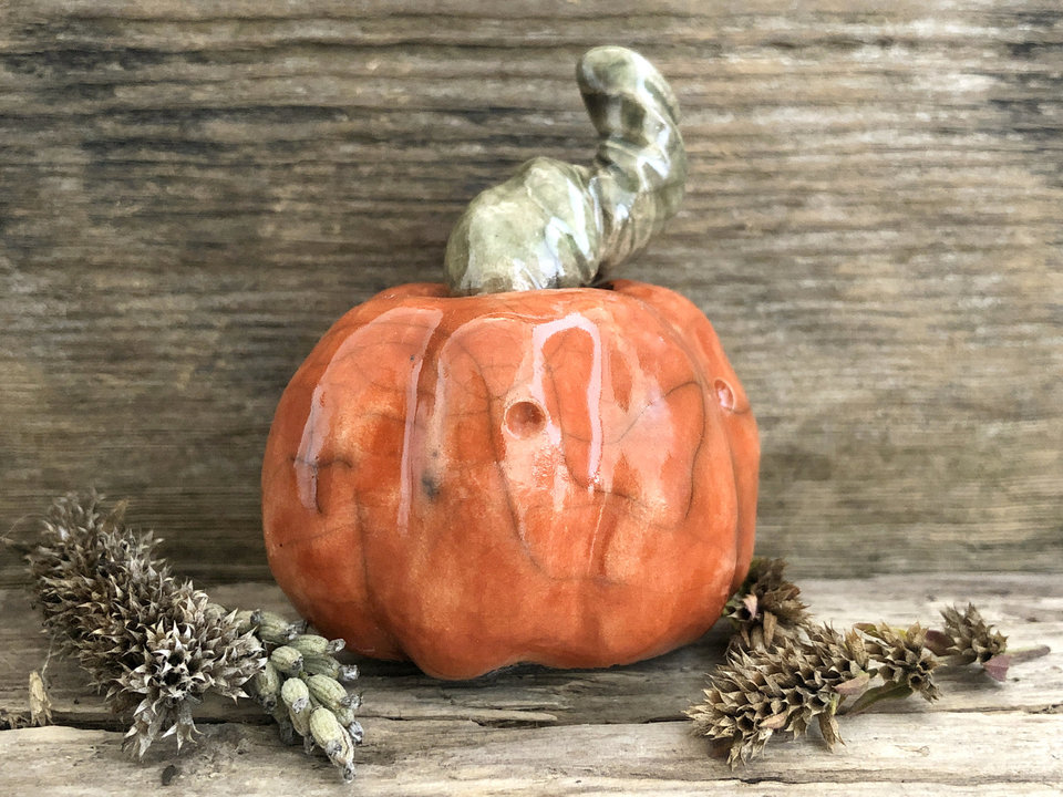 Pumpkin spirit autumn sculpture | Halloween, Samhain, jack o'lantern decoration