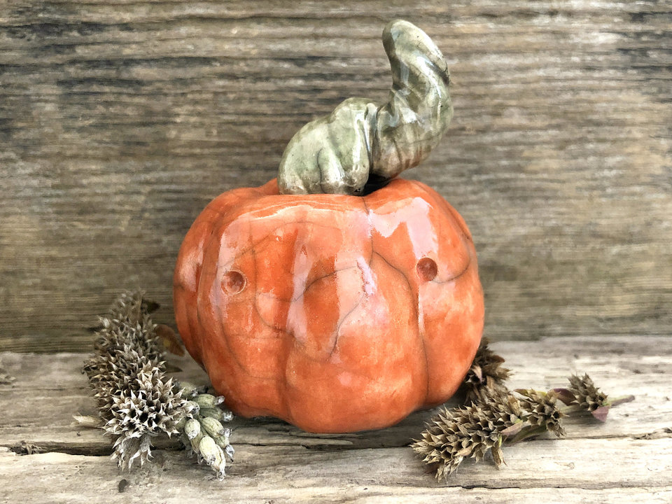 Pumpkin spirit autumn sculpture | Halloween, Samhain, jack o'lantern decoration
