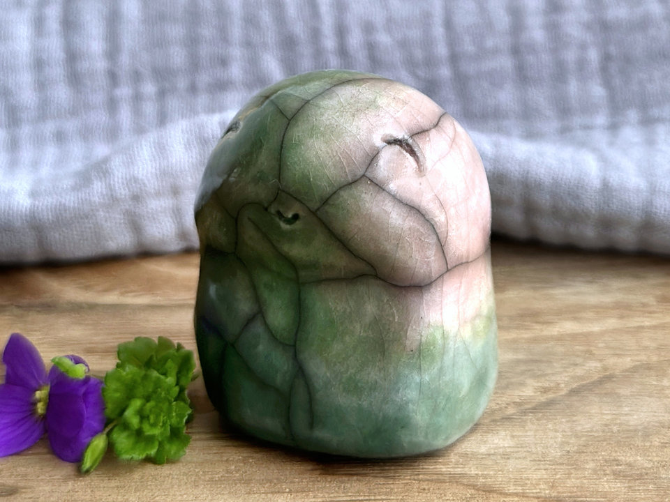 Happy spring kodama guardian sculpture | Shinto, shamanism totem