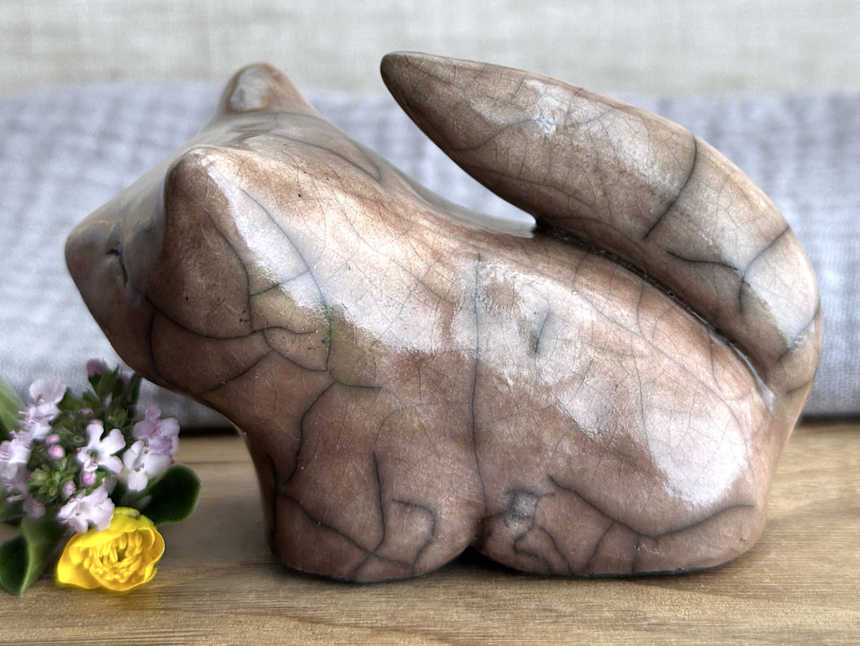 Fox of gentle joy kitsune nature spirit sculpture | Shinto Inari shrine, shamanism totem