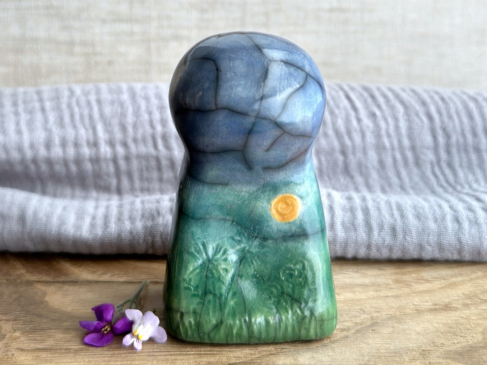 Earth spirit kami nature spirit sculpture | Shinto shamanism gaia statue
