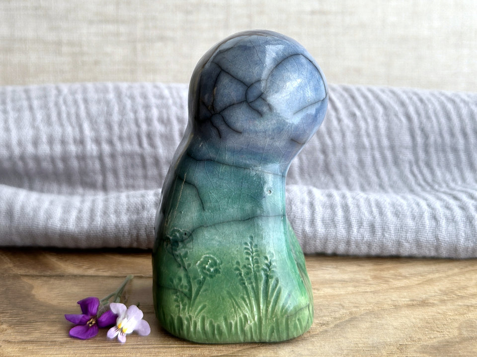 Earth spirit kami nature spirit sculpture | Shinto shamanism gaia statue