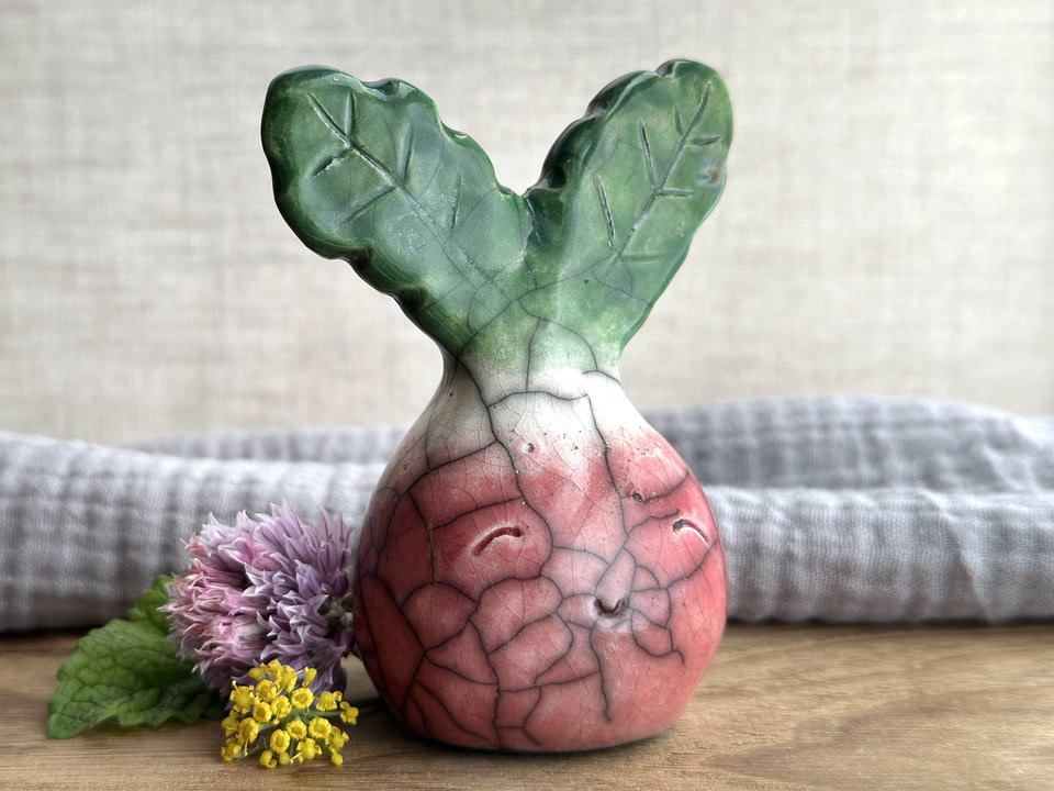 Rustic radish spirit nature guardian statue | Shinto sculpture, shamanism totem