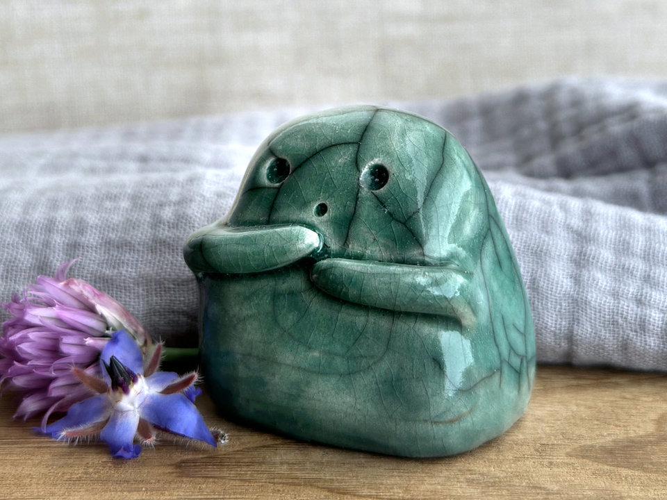 Kodama nature & tree spirit kami sculpture | Shinto guardian, shamanism totem statue
