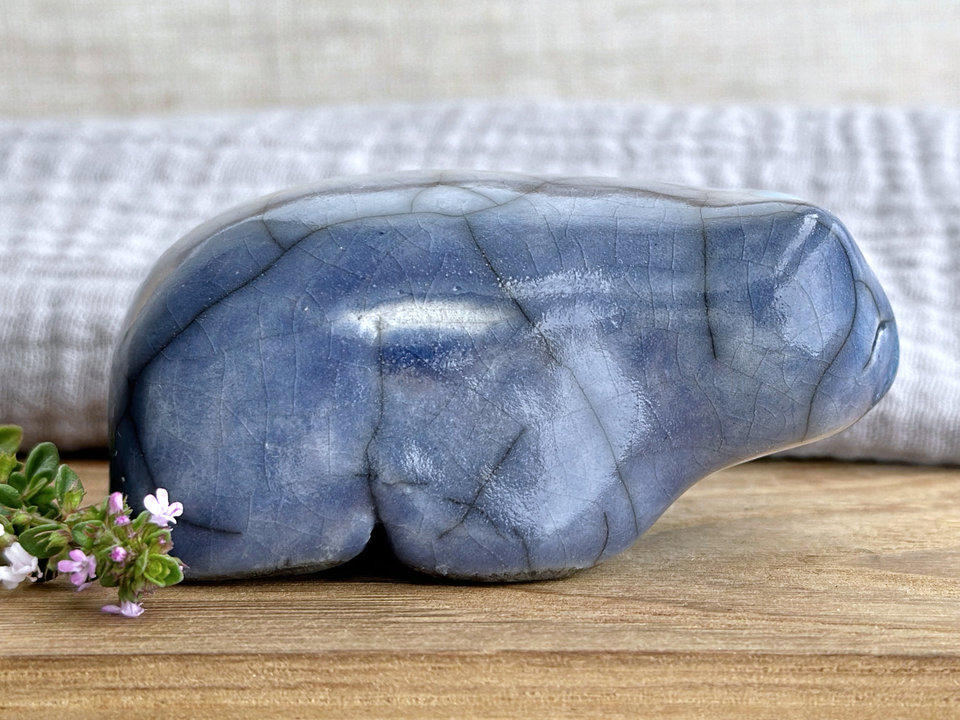 Bear of recovery and acceptance nature spirit statue | Shinto shamanism sculpture