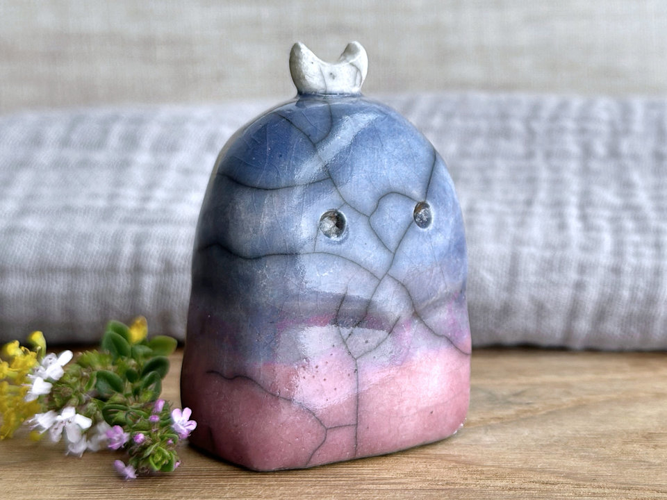 Dawn moon nature spirit kodama guardian sculpture | Shinto, shamanism