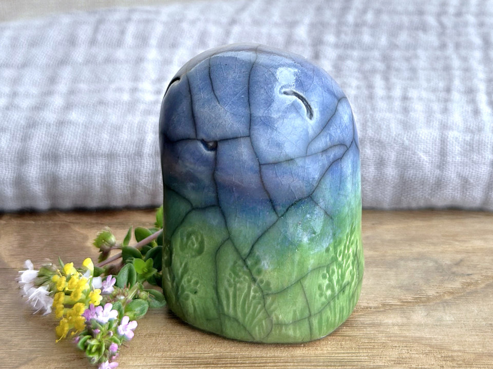 Spring earth elemental sculpture | Shinto shrine, shamanism folk art statue