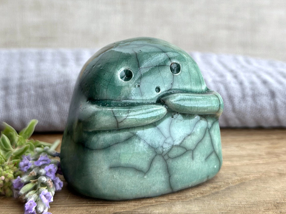 Climate change kodama nature & tree spirit kami sculpture | Shinto guardian, shamanism totem statue