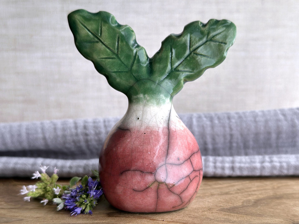 Happy radish spirit nature guardian statue | Shinto sculpture, shamanism totem