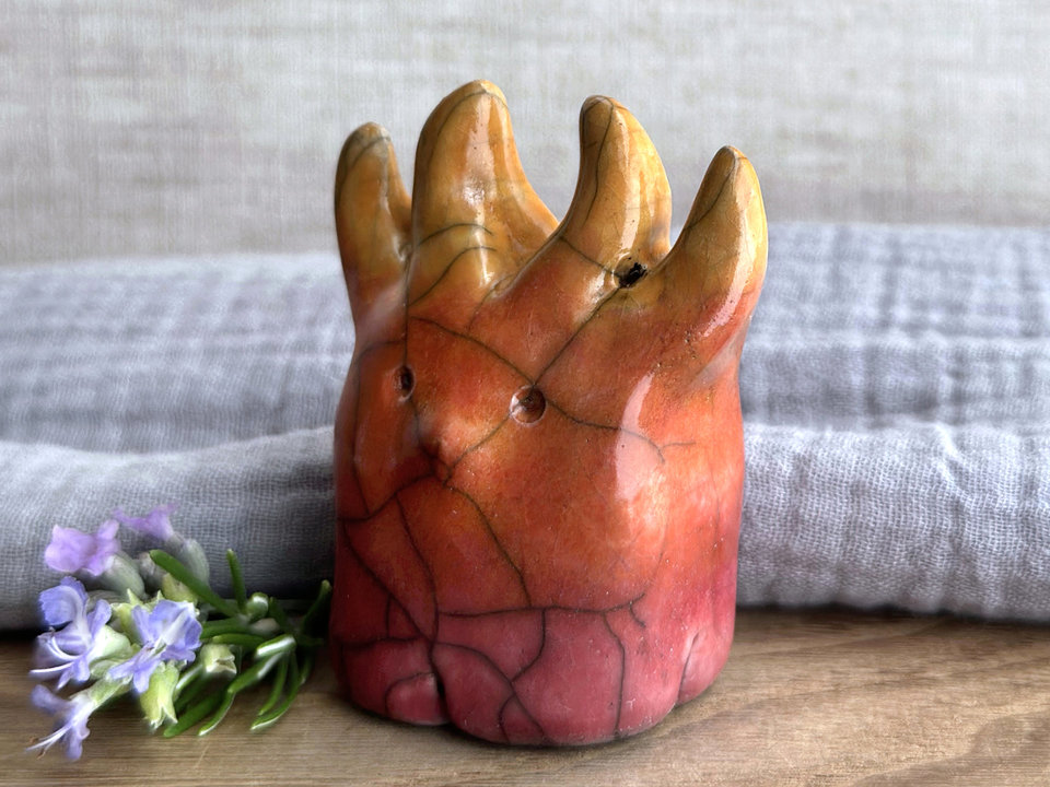 Creature of autumn fire (friend) | Shinto sculpture, shamanism totem