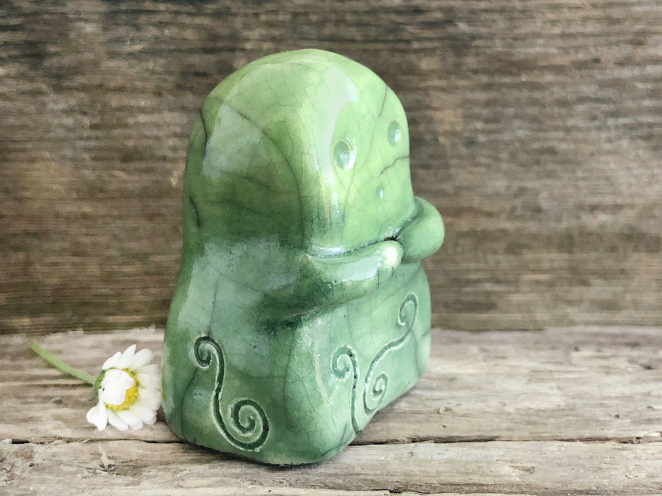 Celtic kodama nature tree spirit folk art sculpture | Shinto, shamanism statue