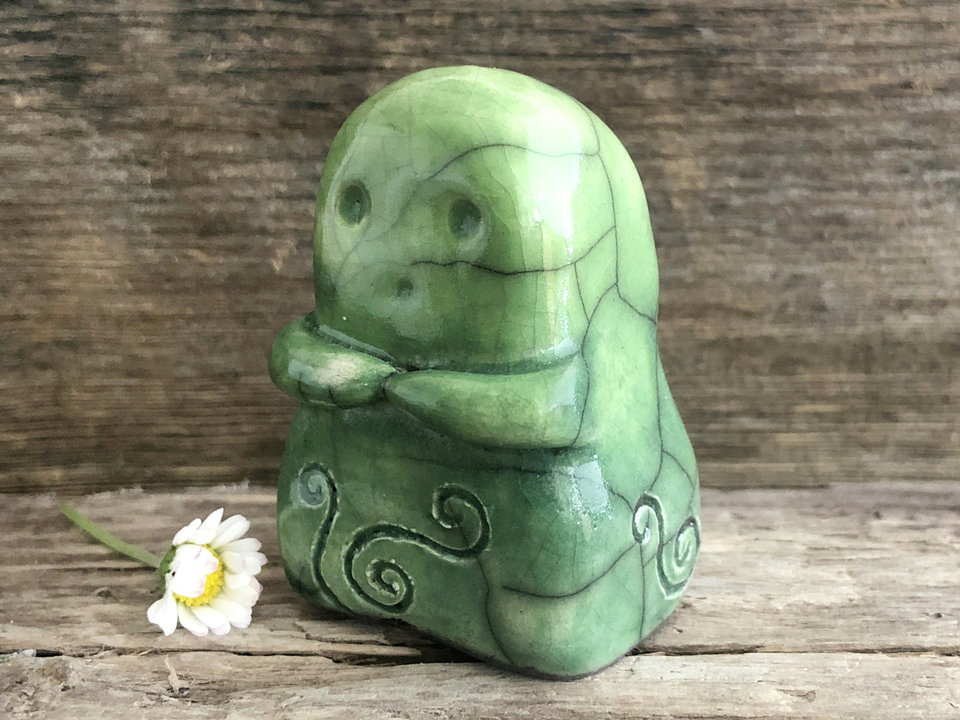 Celtic kodama nature tree spirit folk art sculpture | Shinto, shamanism statue