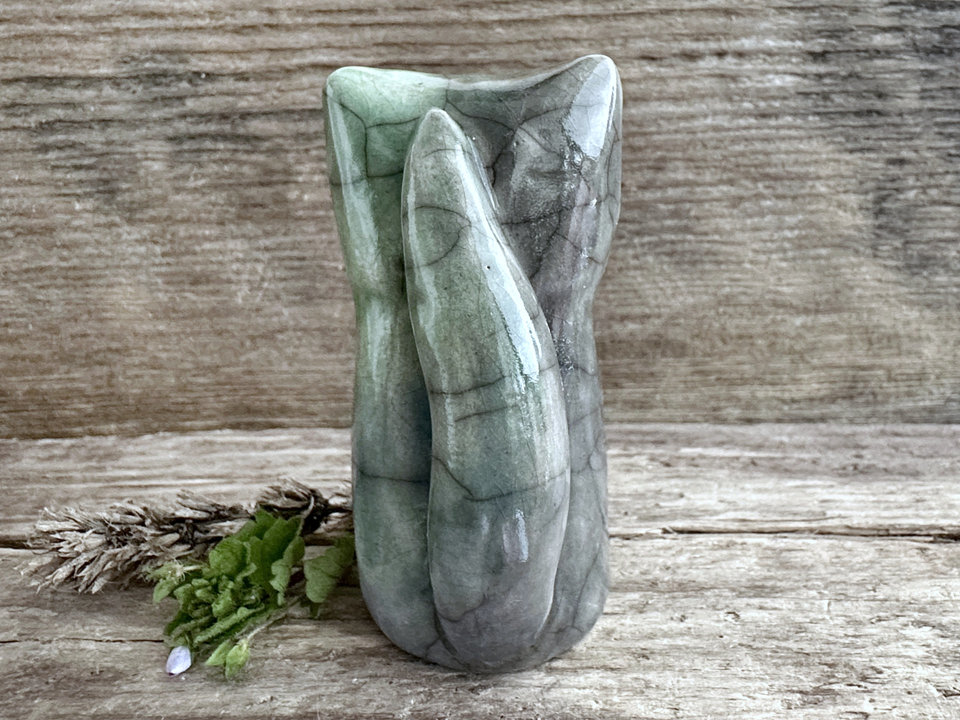 Earth spirit fox kami kitsune sculpture | Shamanism, Shinto Inari shrine