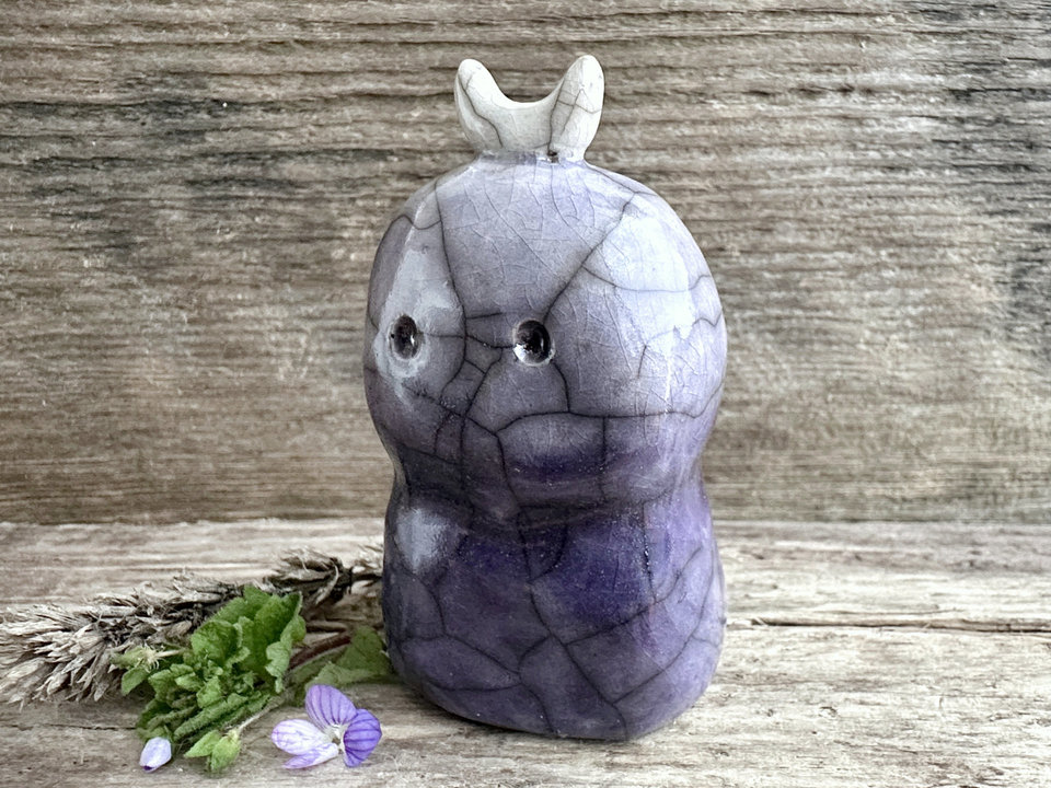 Dark sky moon nature spirit kodama guardian sculpture | Shinto, shamanism