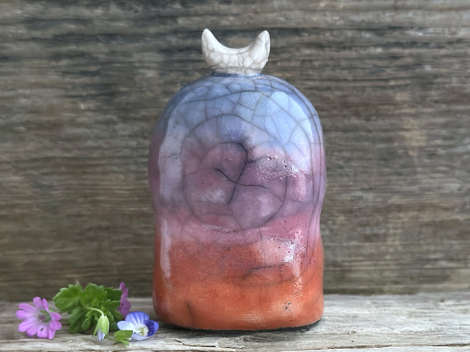 Sunrise moon nature spirit kodama guardian sculpture | Shinto, shamanism