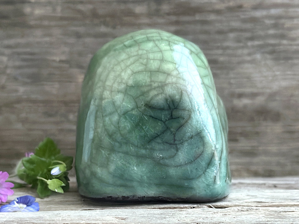 Gentle kodama tree & nature spirit kami sculpture | Shinto guardian statue, shamanism