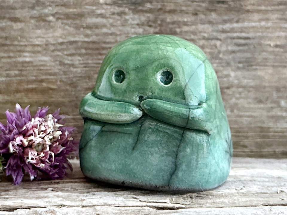 Kodama tree & nature spirit kami sculpture | Shinto guardian statue, shamanism totem