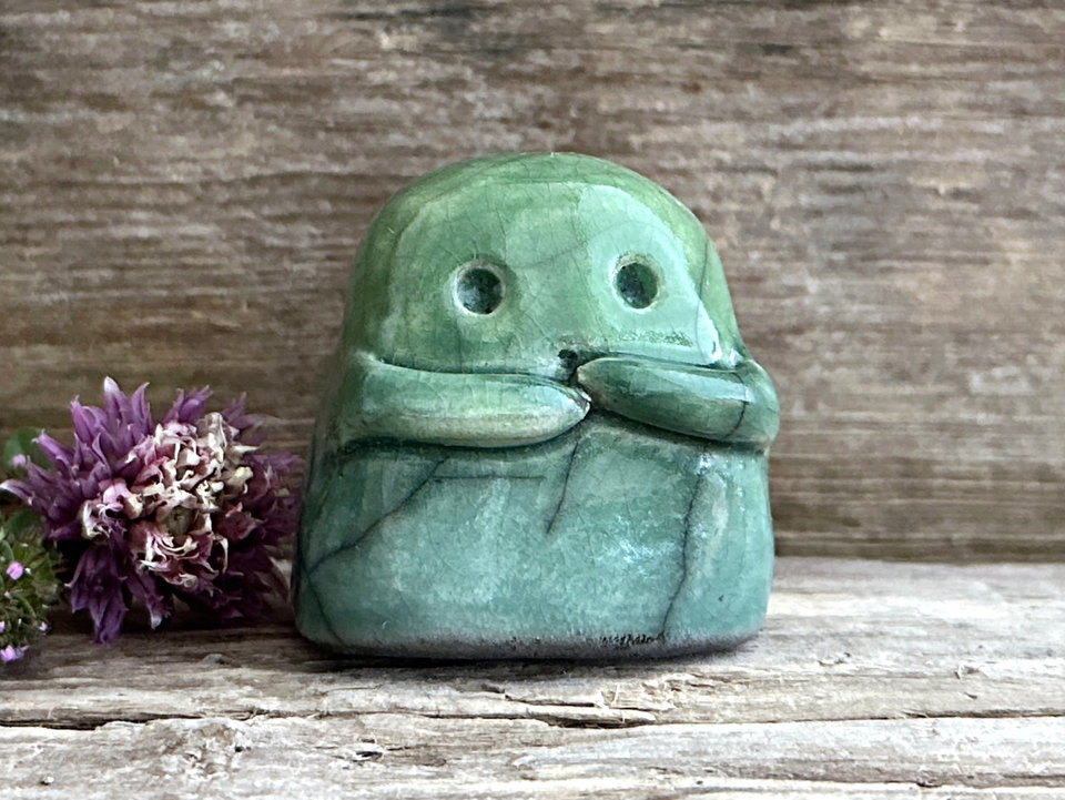 Kodama tree & nature spirit kami sculpture | Shinto guardian statue, shamanism totem