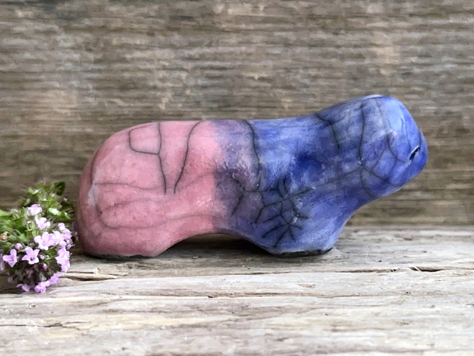 Twilight bear guardian spirit sculpture | Shinto shrine, shamanism totem
