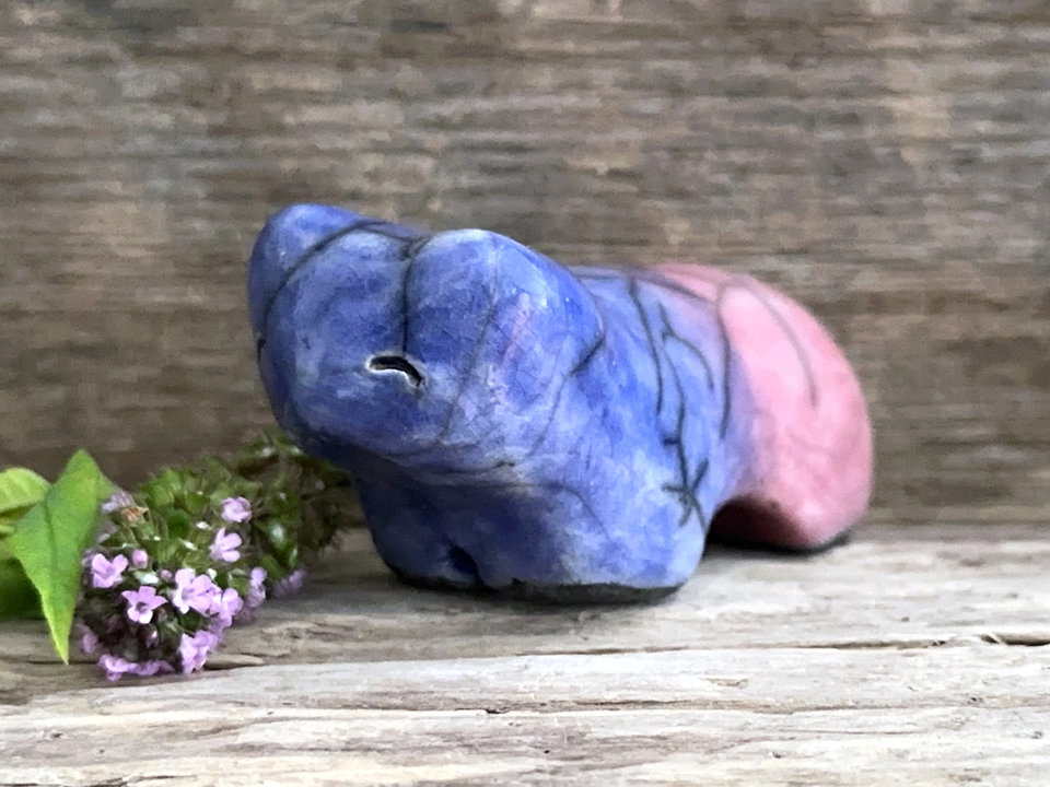 Twilight bear guardian spirit sculpture | Shinto shrine, shamanism totem