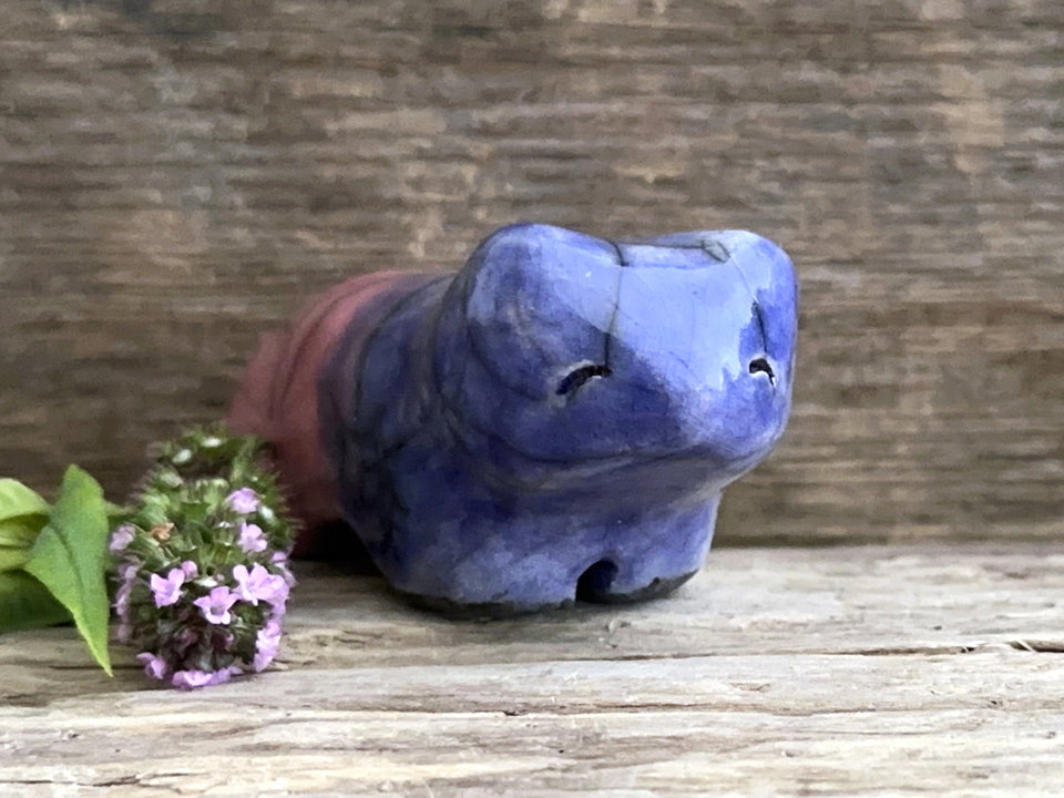 Twilight bear guardian spirit sculpture | Shinto shrine, shamanism totem
