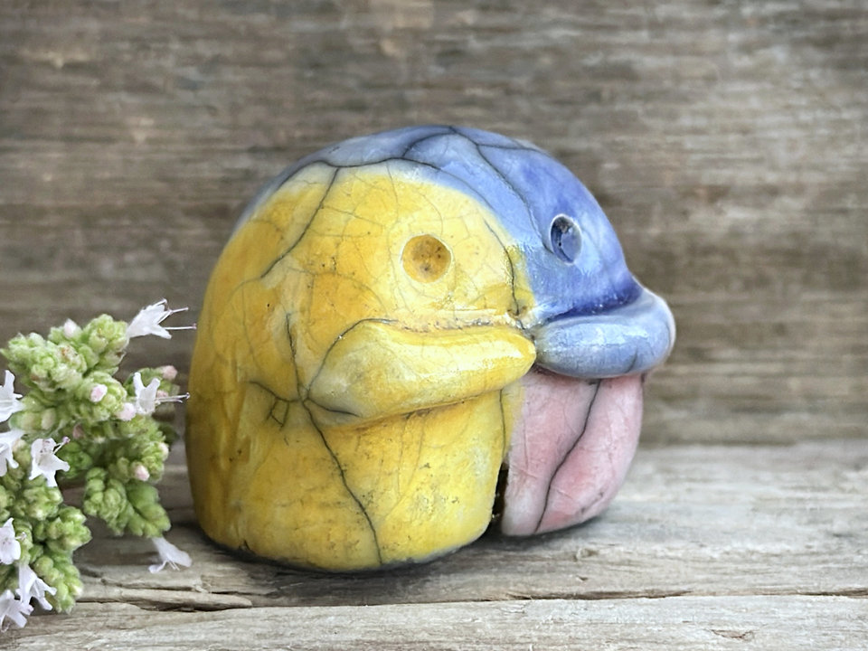 Pansexual pride spirit sculpture | cute LGBTQ+ queer statue, guardian