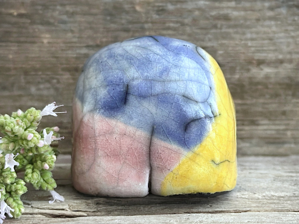 Pansexual pride spirit sculpture | cute LGBTQ+ queer statue, guardian