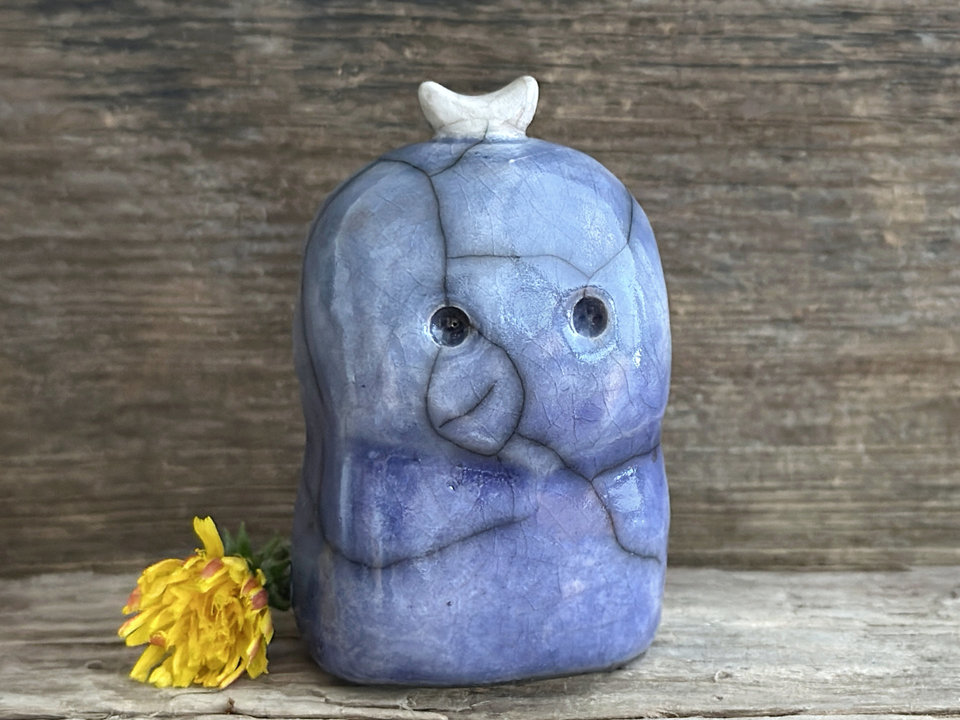 Midnight moon nature spirit kodama guardian sculpture | Shinto, shamanism