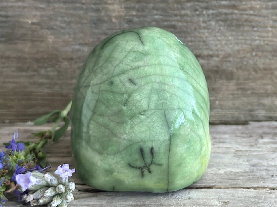 Happy nature and earth spirit elemental sculpture | Shinto shrine, shamanism totem