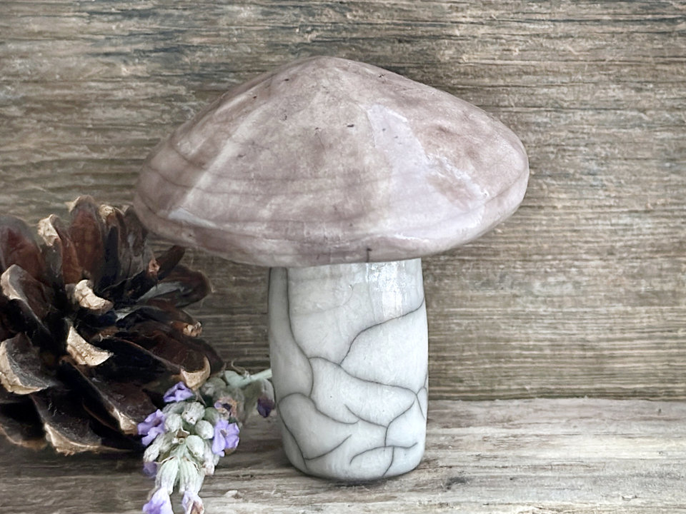 Mushroom kami nature spirit sculpture | autumn, fall, forestcore decoration