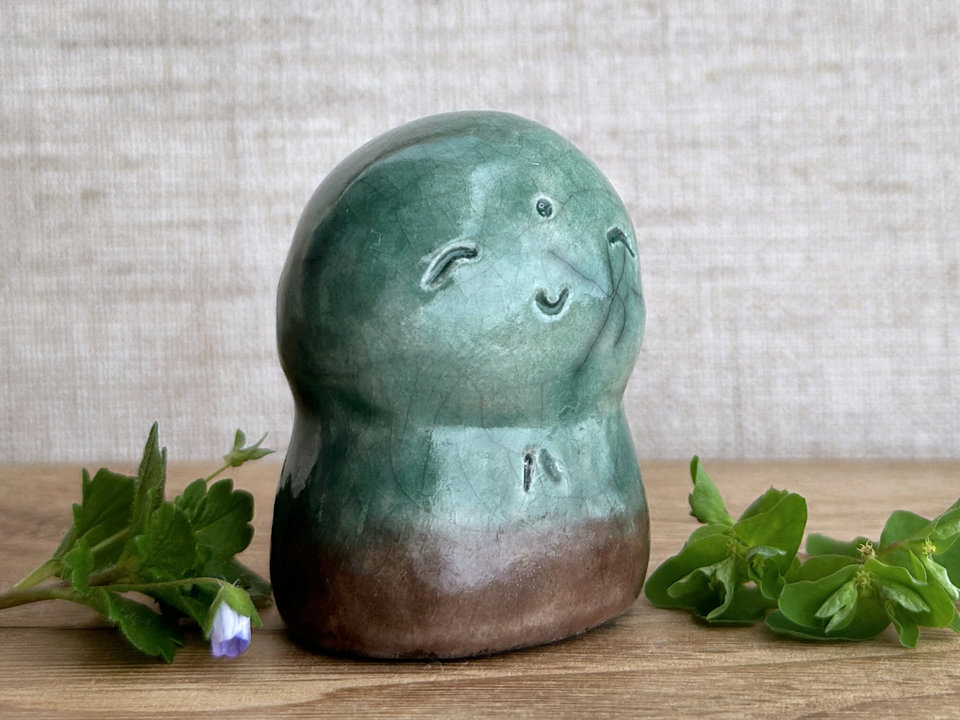 Winter woodlands Jizo guardian statue | Shinto kamidana shrine friend
